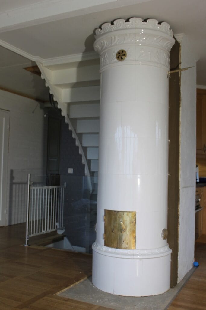 Omsättning av kakelugn